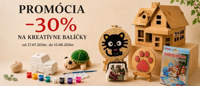 AKCIE A ZĽAVY Kreatívne DIY sady 