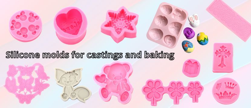 Silicone molds for castings and baking