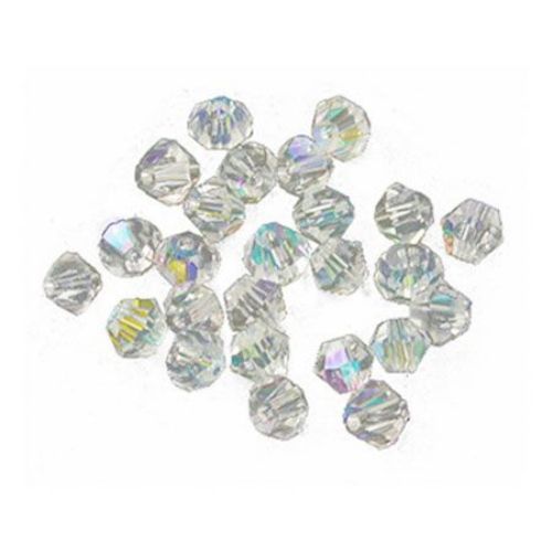 Crystal beads 6 mm hole 1.3 mm imitation Swarovski arc -12 pieces
