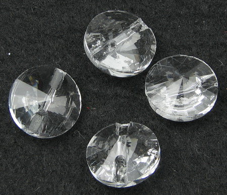 Pendant crystal circle 14x5 mm hole 1.5 mm - 5 pieces