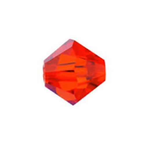 Mărgele cristal ceh 5,7x6 mm orificiu de culoare 1 mm zambilă de culoare -12 bucăți