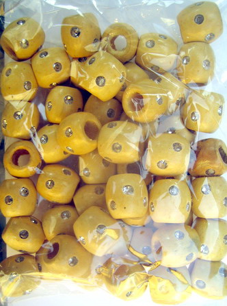 Wooden Beads, Oval, 17x16x7mm, 50 pcs