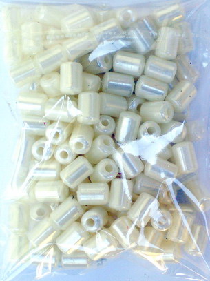 Цилиндър перлен 10 мм бял -50 грама