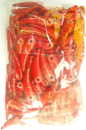 Margele   fir   figurină  23 mm roșu -50 grame