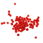 Margele de sticlă  2mm transparent roșu închis 1 -50 grame