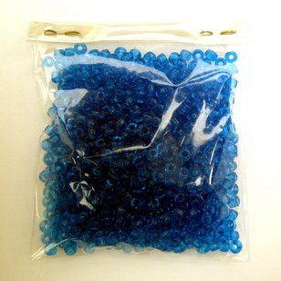 Transparent Blue Small Beads, Seed Beads for Handmade Jewelry Making, 4 mm, 50 grams