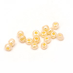 Pearl Glass beads 4 mm banana Ceylon -50 grams
