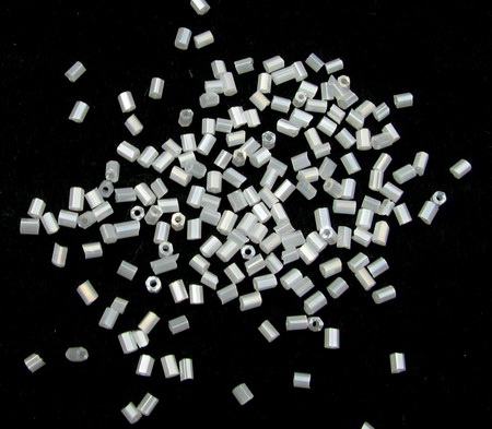 Bugle Glass Seed Beads, 2.5 mm, Ceylon white -50 g
