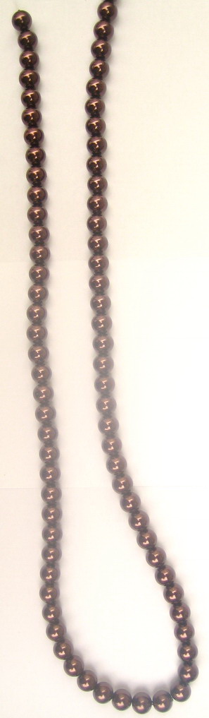 Round Glass Pearl Beads Strand, Satin Luster Beads for DIY Jewelry Making, 12 mm, Brown ~ 90 cm ~ 76 pieces
