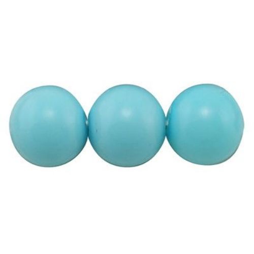 String glass pearl beads, ball shaped for DIY earrings, necklace jewelry making 8 mm hole 1 mm navy blue ~ 80 cm ~ 110 pieces