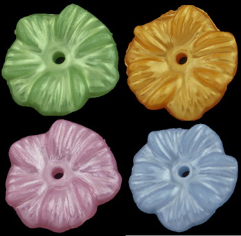 Faux Pearl Beads Flower 17x3 mm hole 1.5 mm MIX - 20 grams