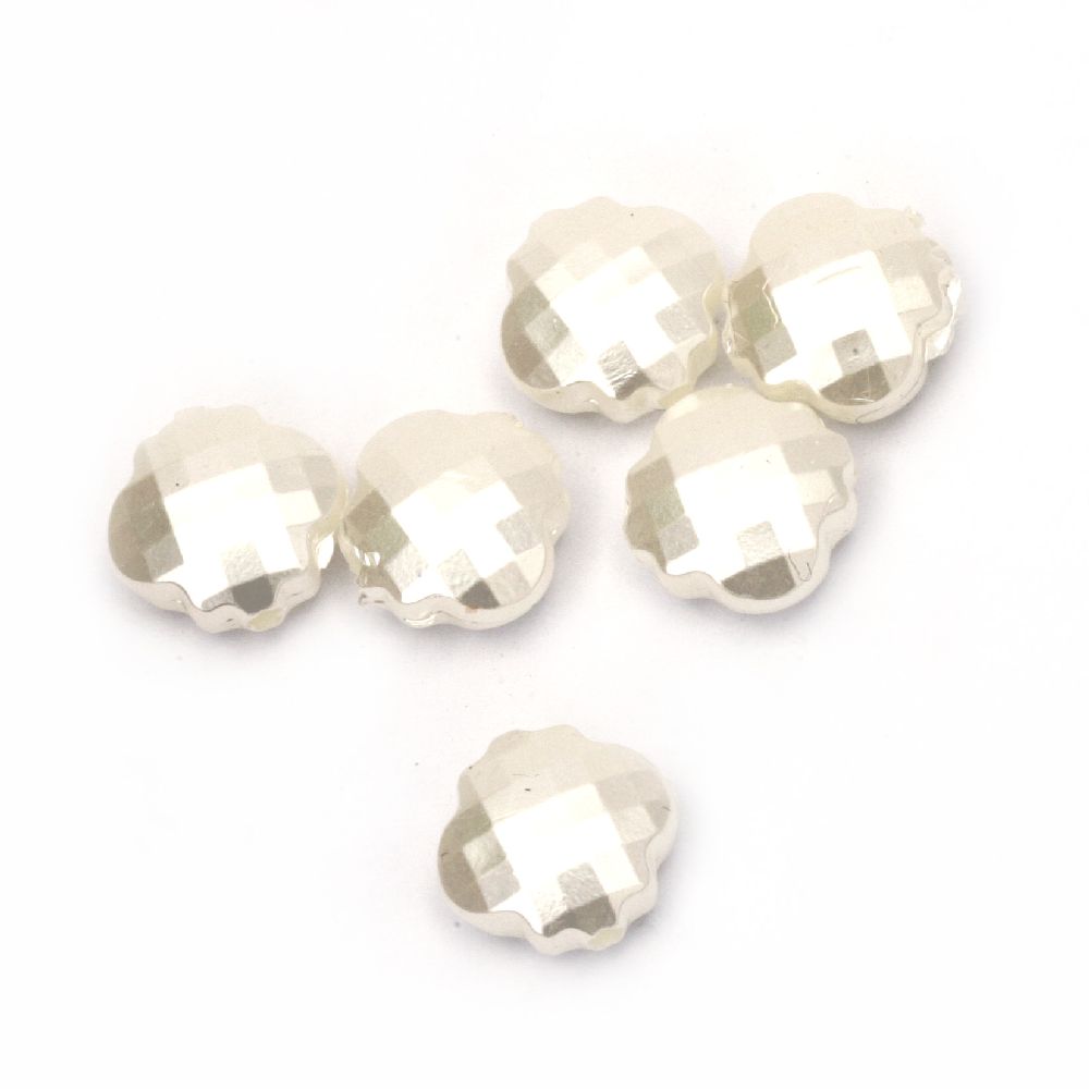 Faux Pearl Acrylic Beads 12x6.5 mm hole 1.5 mm color cream -20 grams ~ 36 pieces