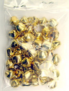 Metal Bells for DIY Making and Home Decoration, 8x10 mm, Hole: 1.5 mm, Golden Color, 50 pieces