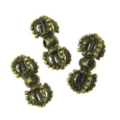 Antique Metal Connector Beads for Handmade Jewelry Аccessories, 10x6x5 mm, Hole: 1 mm, Antique Bronze -10 pieces