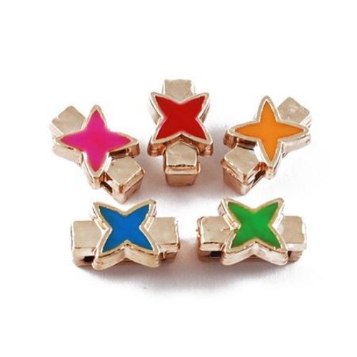 Acrylic star for jewellery making 14 x 8 x 7 mm MIX