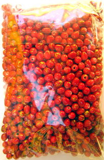 Margele aur fir bilă  4 mm roșu -50 grame