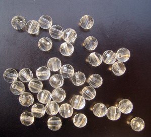 Clear Diamond Twisted Oval Beads, 22mm Translucent Beads for Jewelry  Making, faceted resin beads, clear jewelry necklace