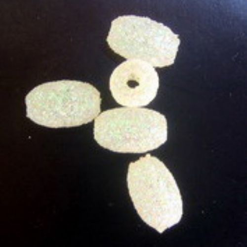 Cilindru brocart alb 13x8 mm alb -50 grame