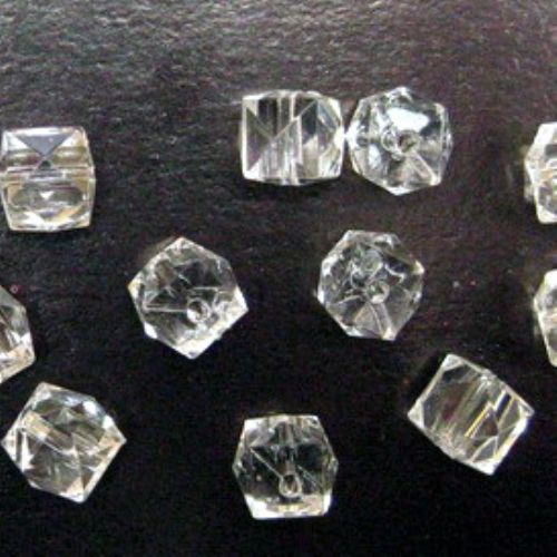 Margele forma pietre de cristal pietricel 19 mm transparent -50 grame