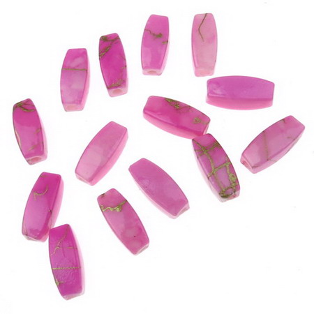 Acrylic Gold-lined Tube Beads for Handmade Jewelry Accessories and Decorations, 11x5 mm, Light Pink -20 grams