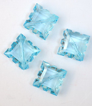 Gresie dințată 7x17 mm albastru deschis transparent -20 grame