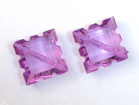 Gresie dințată 7x17 mm violet transparent -20 grame