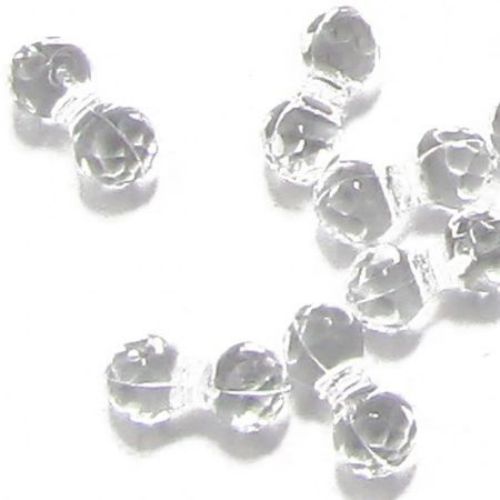 Мънисто кристал фигурка 11x5 мм дупка 1.4 мм МИКС -50 грама