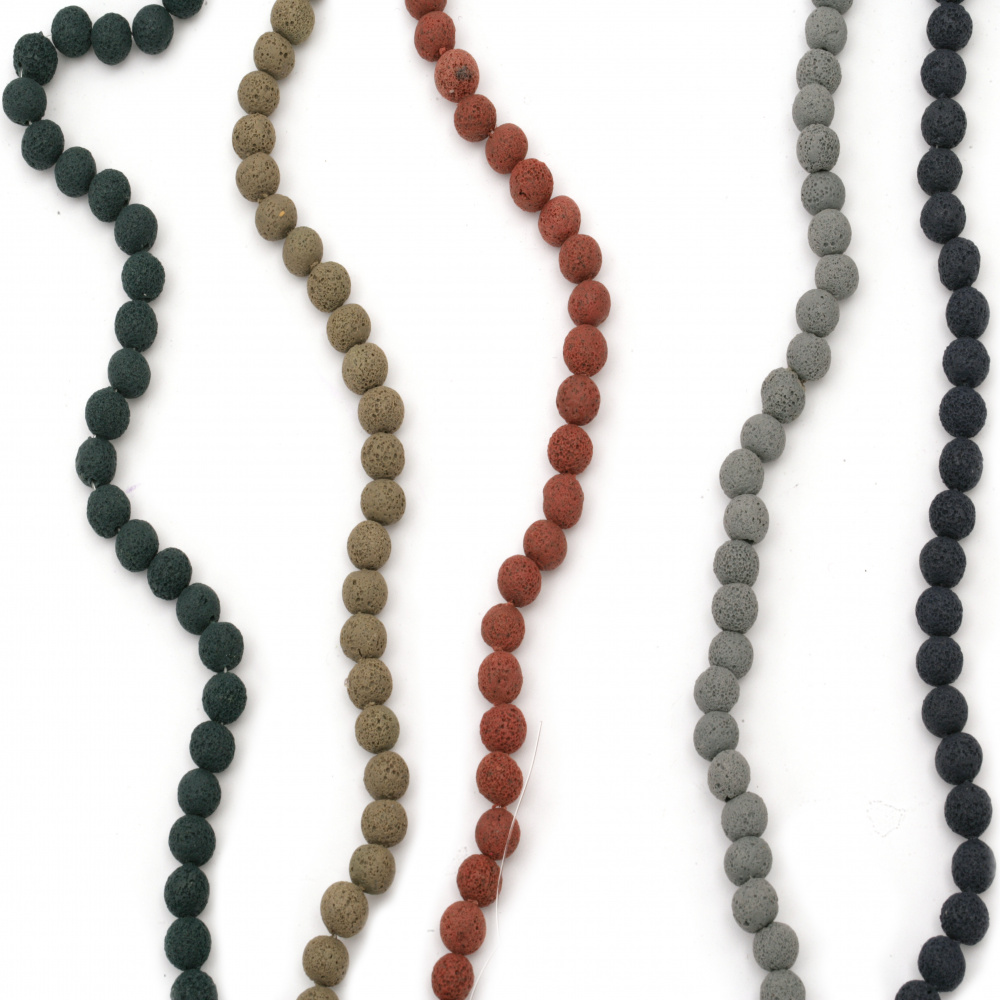 String FIMO Ball Beads, Volcanic Stone Imitation, 8 ~ 9mm, Hole: 1 ~ 2mm, 45 ~ 46 pieces