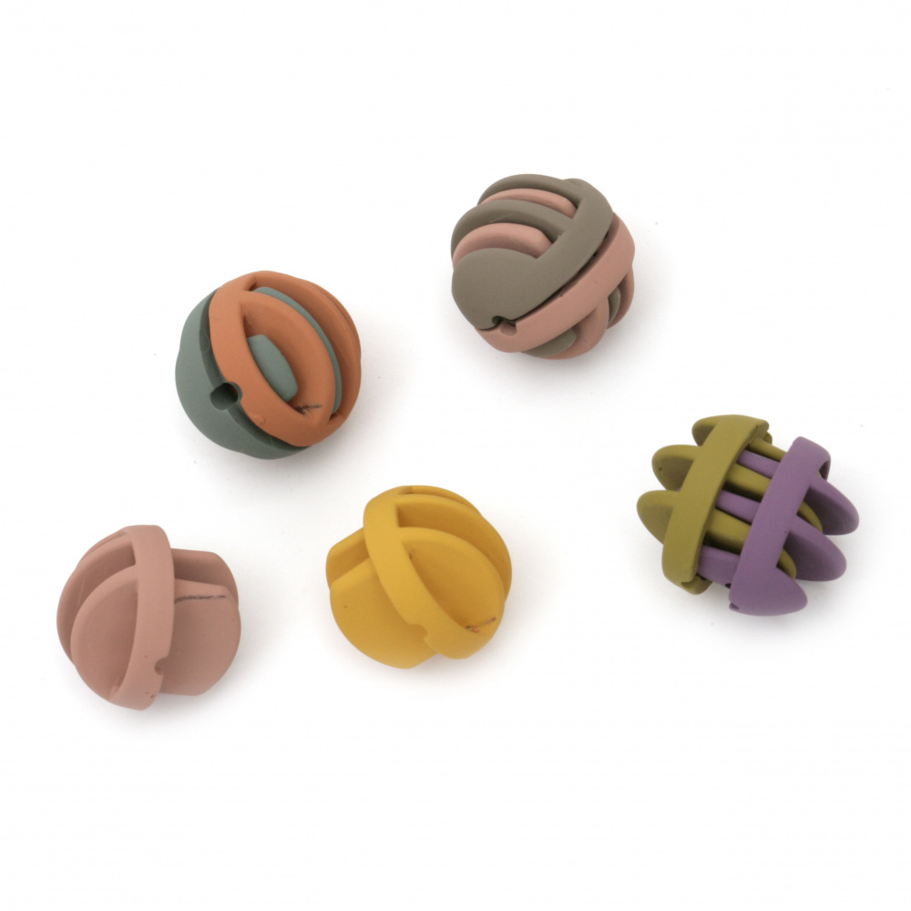 Modular bead 23.5 ~ 24 mm hole 2.5 mm color Assorted -1 set