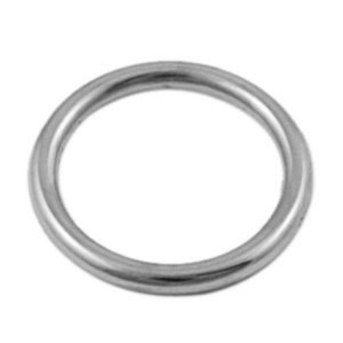 CCB Ring Bead, 12x2 mm, Hole: 9 mm, Silver -100 pieces