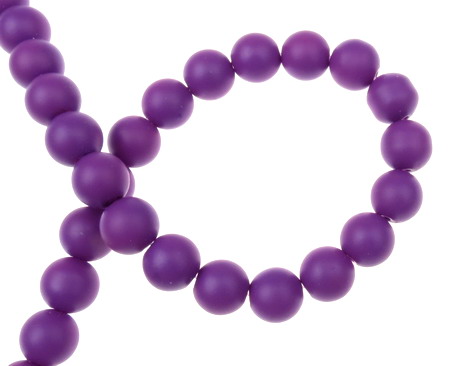 Neon Rubberized Glass Round Beads for Jewelry Accessories, 10 mm, Hole: 1 mm, Purple ~ 80 cm ~ 80 pieces