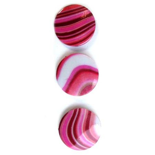 Plastic Painted Beads, color 96 for DIY making accessories and jewelry 3 mm - 3 pieces - 14 grams