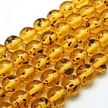 Resin round beads strand 10 mm hole 1 mm ~ 38 pieces