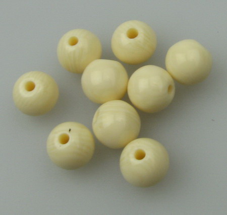 Resin acrylic beads 8 mm hole 1 mm - 10 pieces