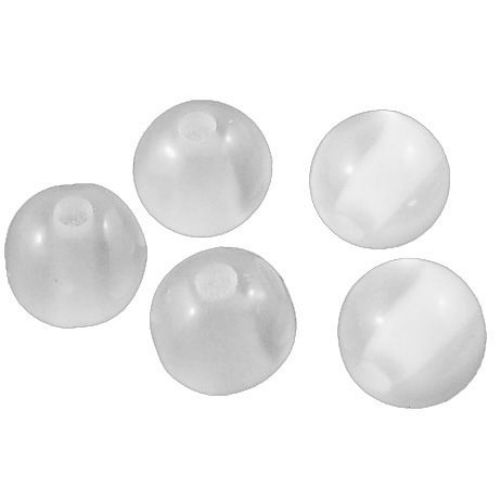 Ball 6 mm hole 2 ~ 3 mm cat eye white number -50