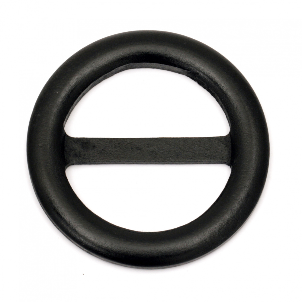 Wooden Belt buckle  75x7 mm hole 49x22 mm color black