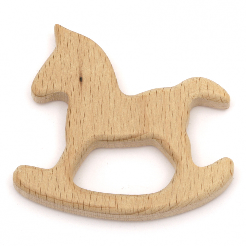 Wooden animal Assorted shapes for  decoration 59~70x45~50x10 mm  color wood - 1 piece