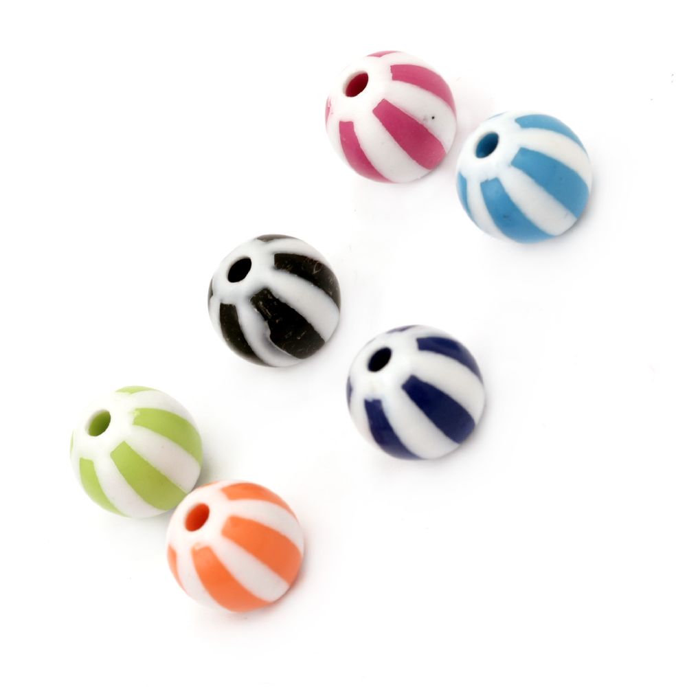 Two-color bead ball 12 mm MIX - 50 grams ~49 pieces