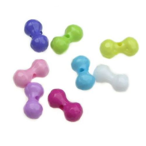 Figurine solid 14x7 mm hole 1.5 mm MIX - 50 grams