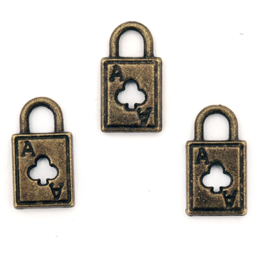 Metal charm jewellery making 11 x 6 x 1.5  mm