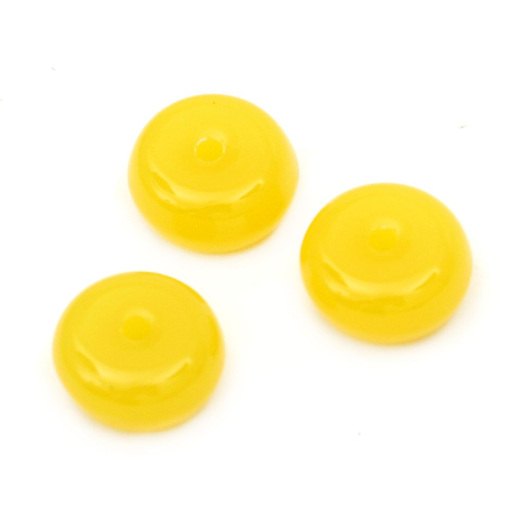 Washer solid 10x5 mm hole 1 mm yellow -50 grams ± 142 pieces