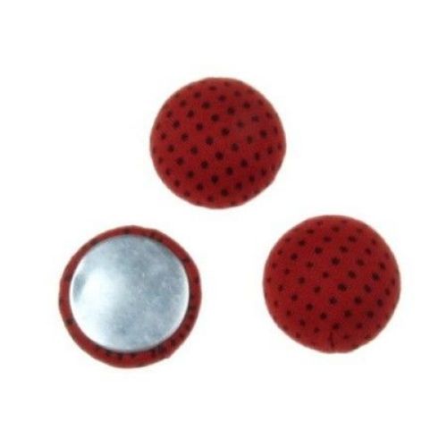 Cabochon gluing bead 18x8 mm red -5 pieces