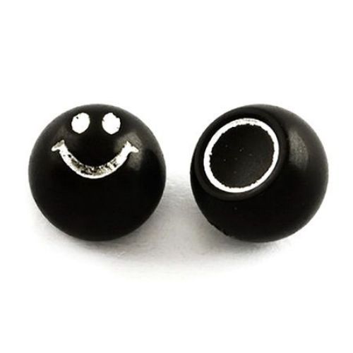 Beads for gluing cabochon type smile 12 x 10 mm