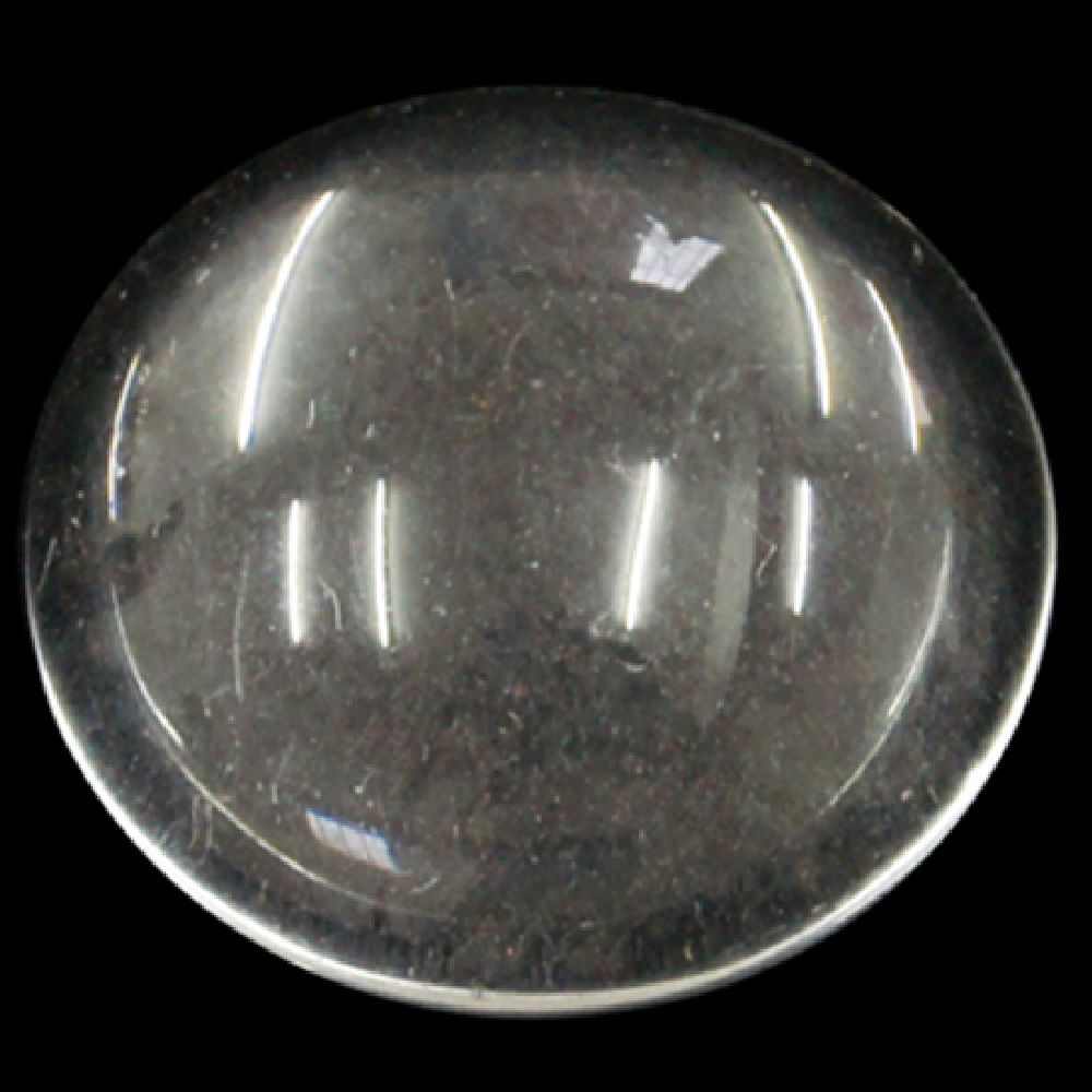 Margele pentru lipire din sticlă de tip cabochon emisferă 14x4 mm transparentă -10 bucăți