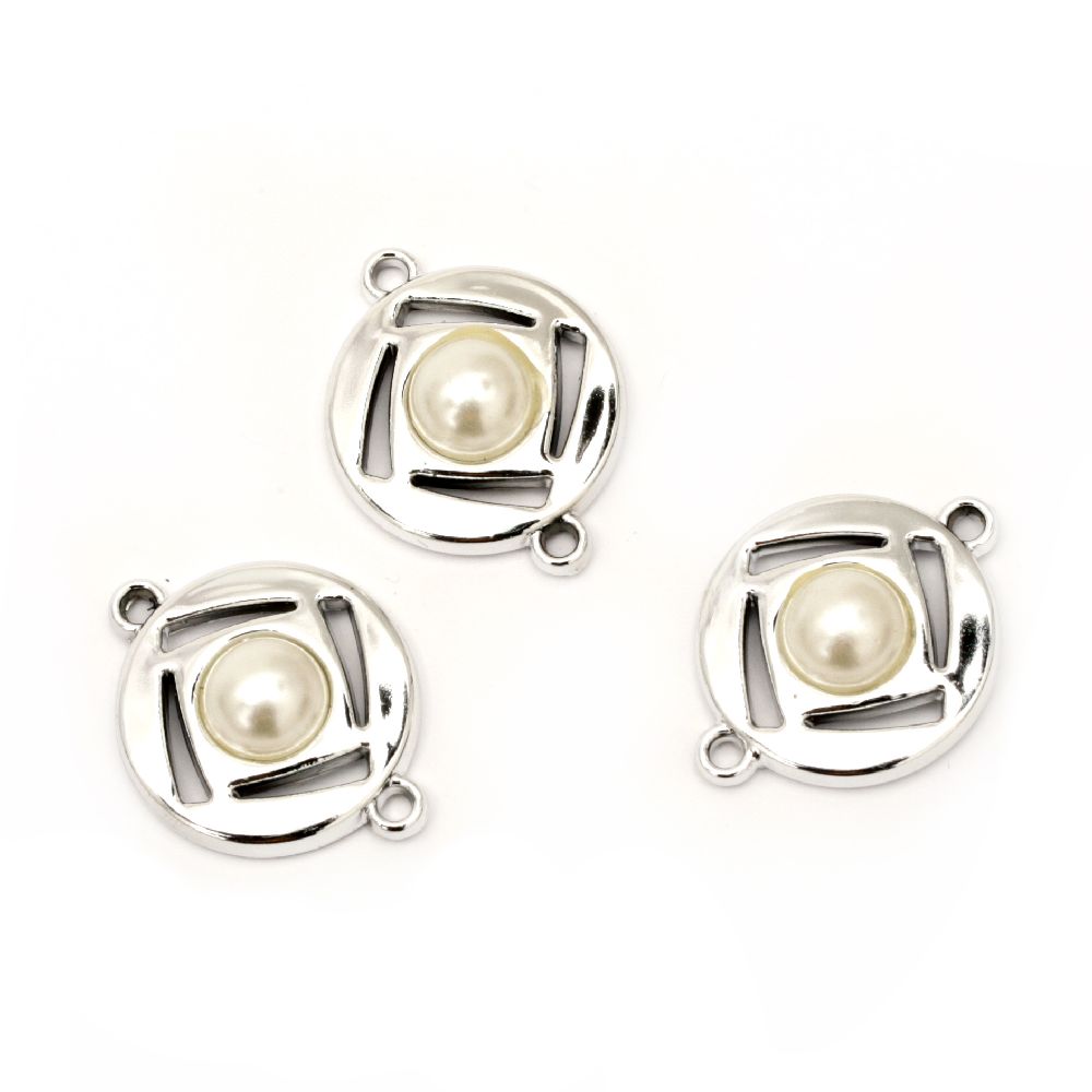 Connecting element CCB with pearl 32x24x8 mm hole 2 mm -5 pieces