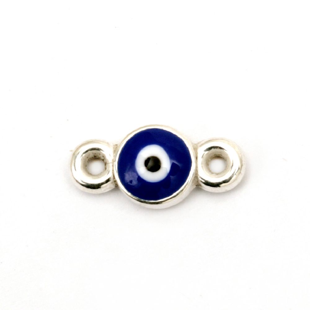 Connecting element CCB 14x7x2.5 mm blue eye -5 pieces