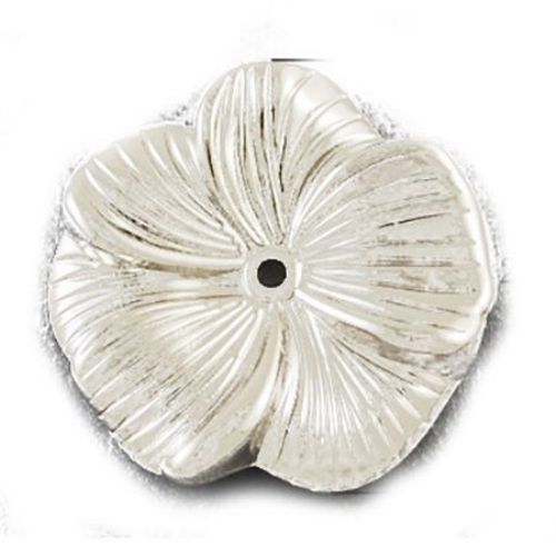 Margele CCB floare 27x4 mm gaură 1 mm culoare argintiu -10 bucăți