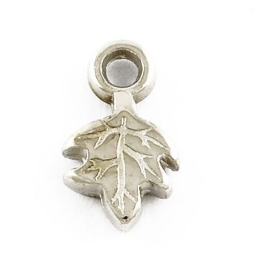 Jewellery charm leaf CCB 11 х 6.5 х 2 mm