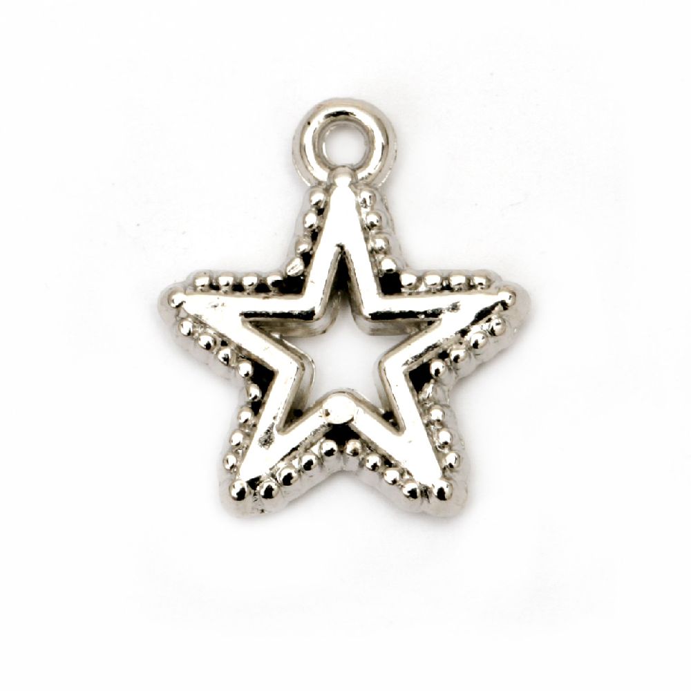 Jewellery charm star CCB 18 х 16 x 2  mm