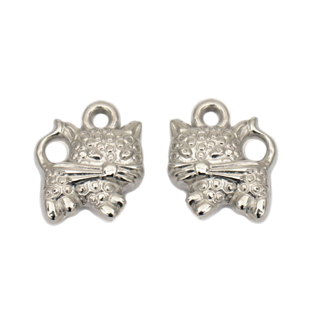 Jewellery charm cat CCB 16х14x6  mm